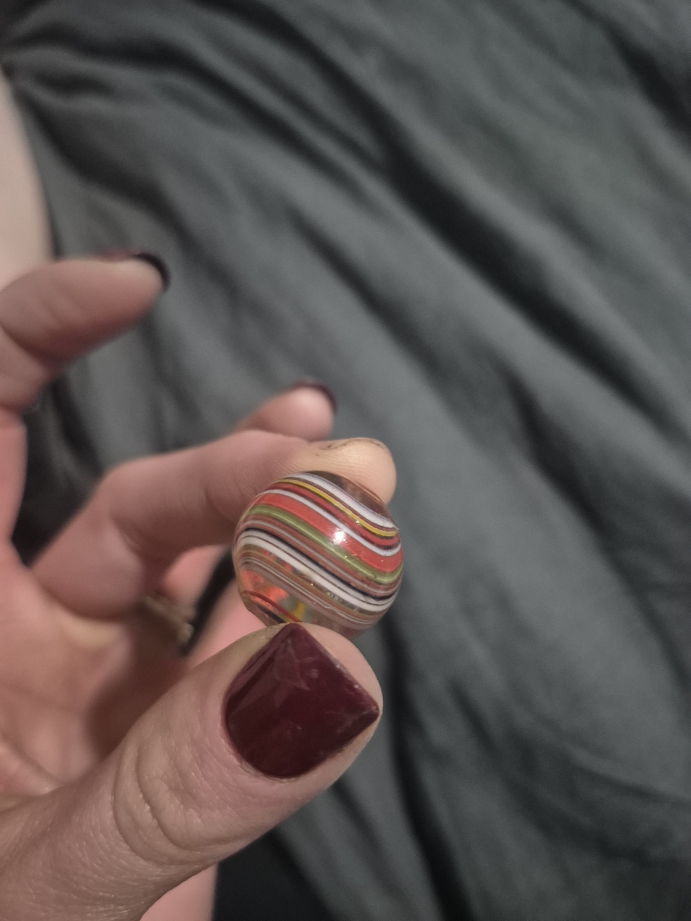 Antique Handmade Swirl Marble, Multicolor